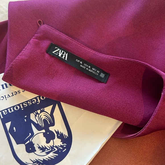 ZARA Multicolour Long Tie-Dye Dress Size XL - Picture 8 of 8